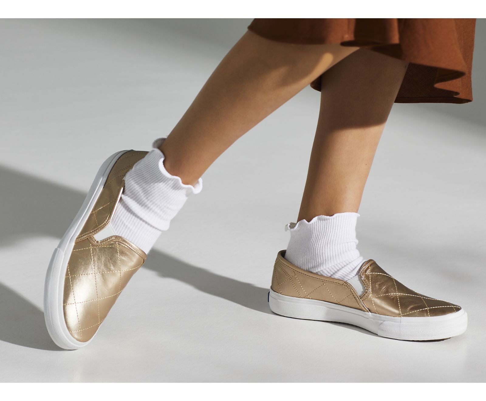 Keds | Double Decker Quilted Metallic