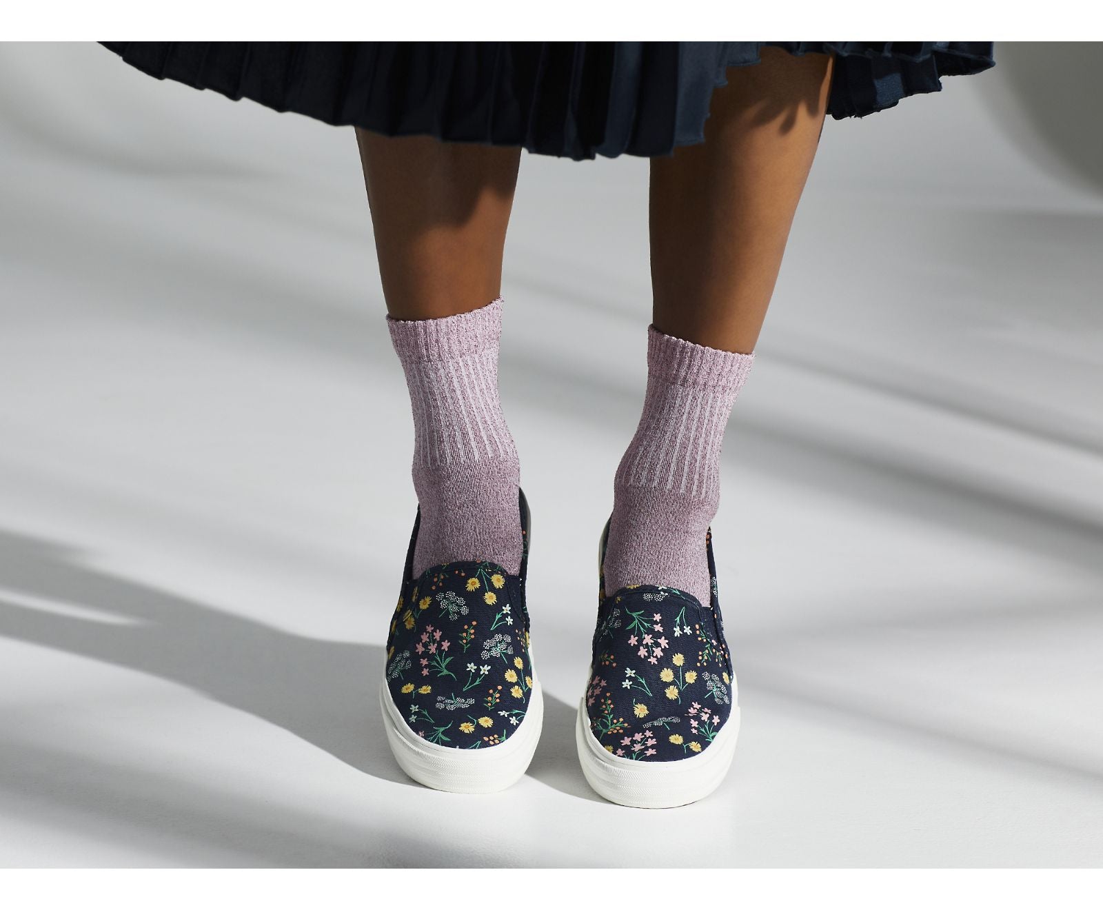 Keds | Keds x Rifle Paper Co. Double Decker Petite Fleurs Printed