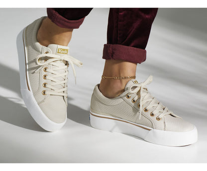Keds | Jump Kick Duo Vegan Soft Buck + Croc Emboss