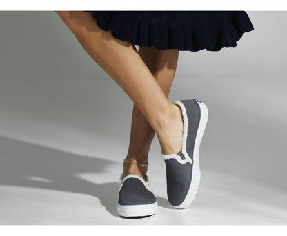 Keds | Double Decker Suede Faux Shearling