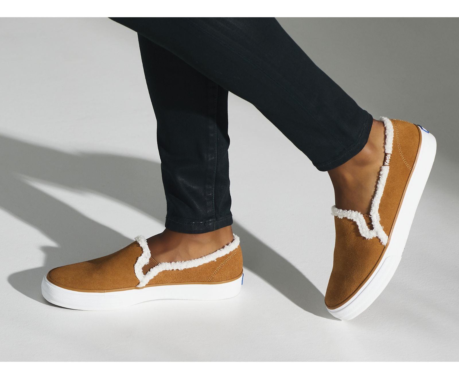 Keds | Double Decker Suede Faux Shearling