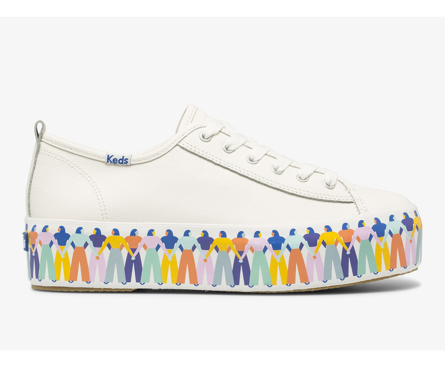 Keds | Triple Up Leather Rainbow People