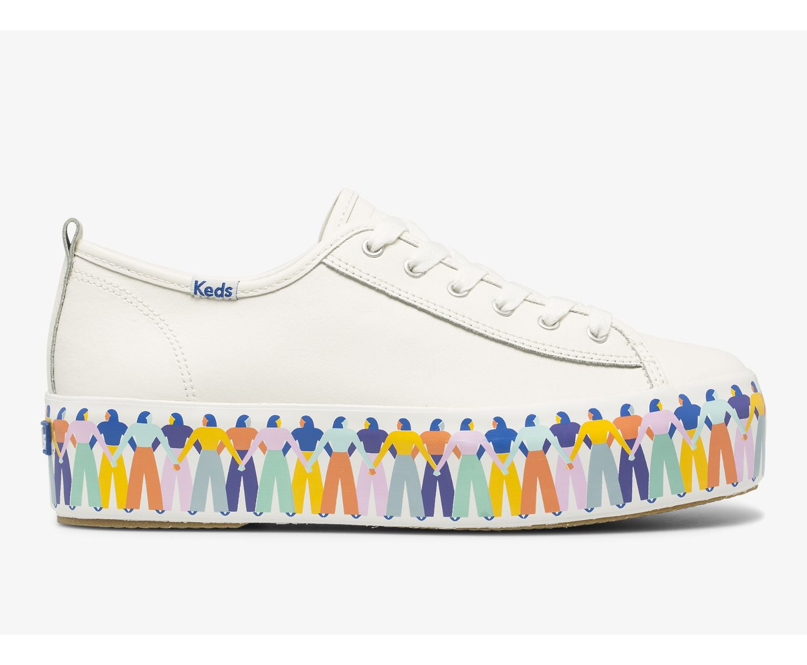 Keds | Triple Up Leather Rainbow People
