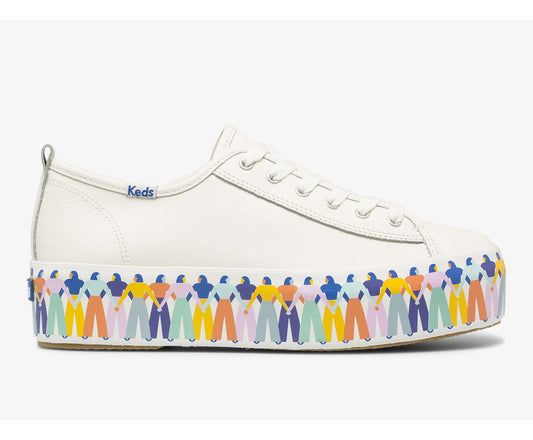 Keds | Triple Up Leather Rainbow People