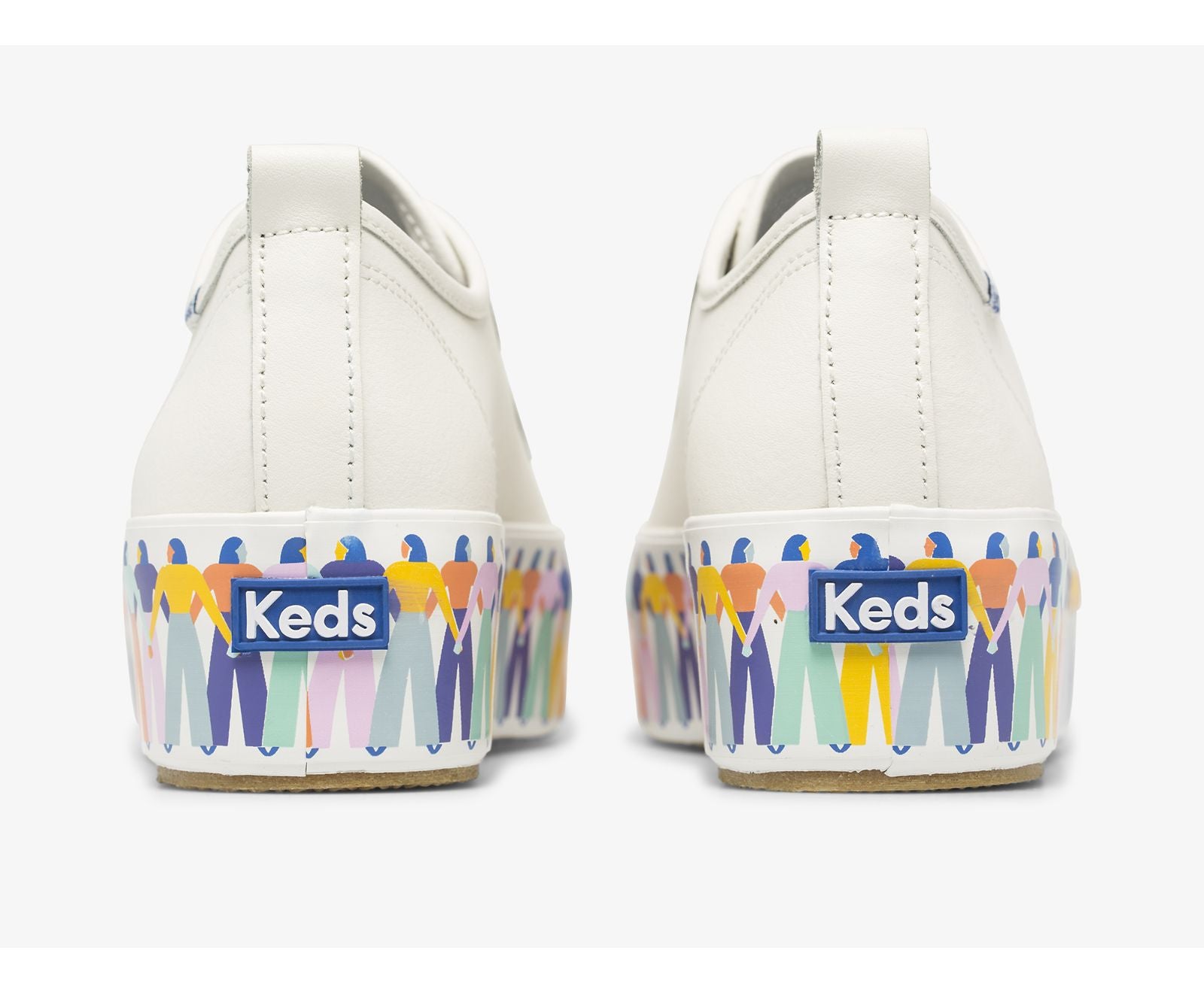 Keds | Triple Up Leather Rainbow People