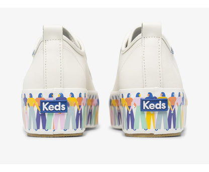 Keds | Triple Up Leather Rainbow People