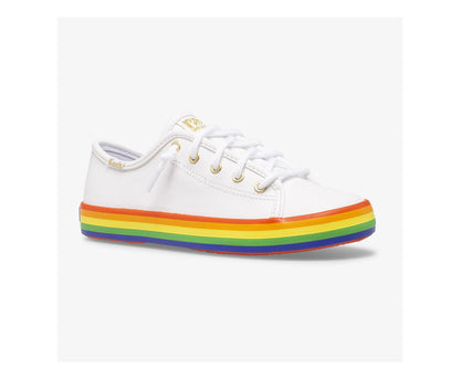 Keds | Big Kid's Kickstart Leather Rainbow