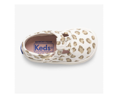 Keds | Little Kid's Champion Leopard Toe Cap T-Strap