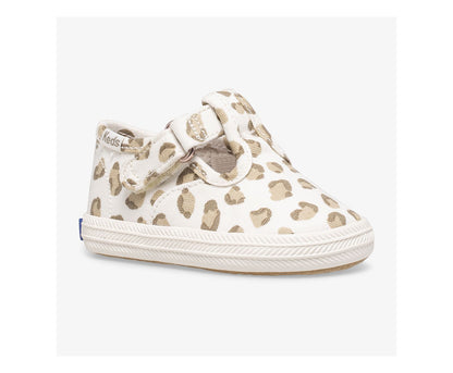 Keds | Little Kid's Champion Leopard Toe Cap T-Strap