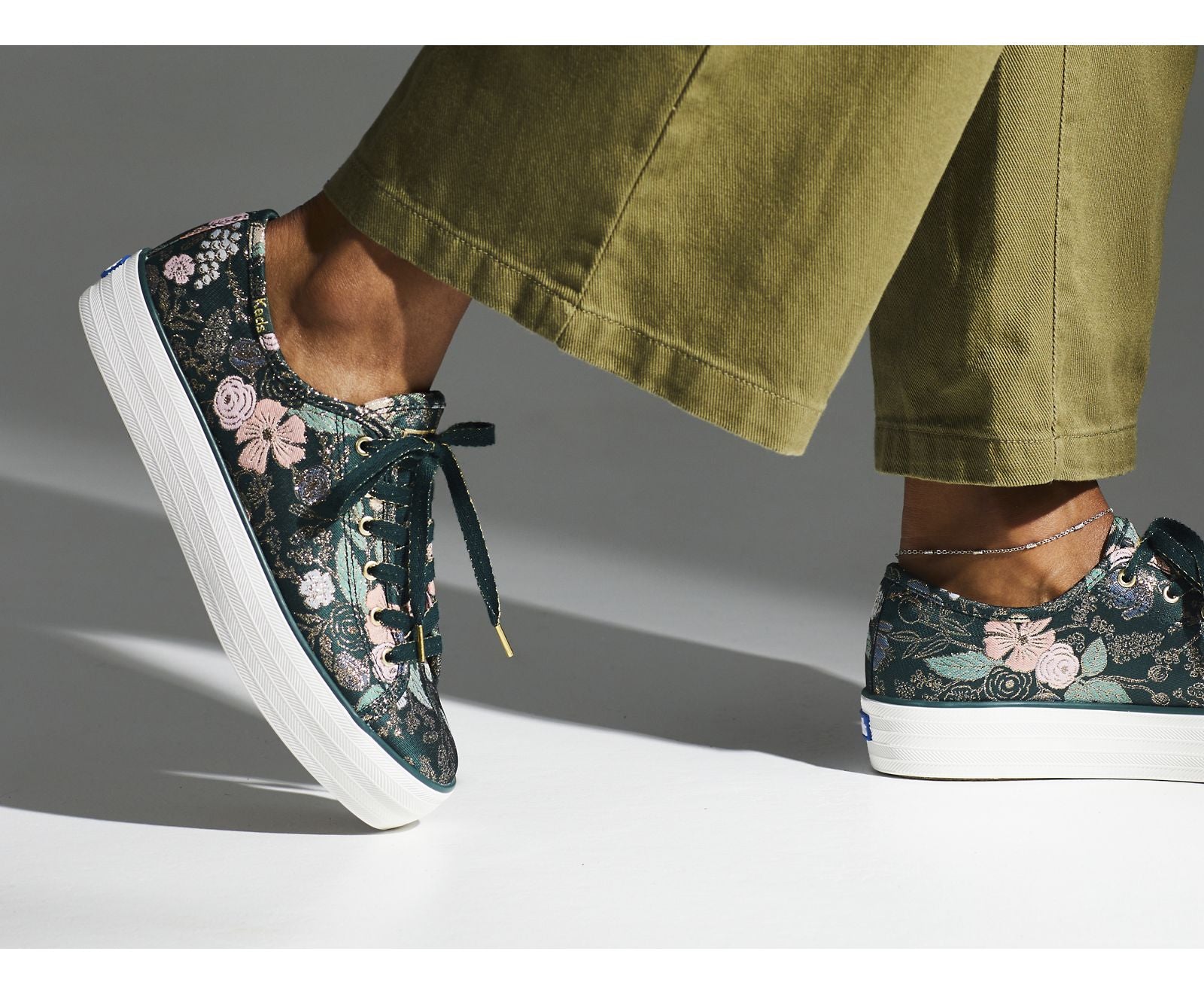 Keds | Keds x Rifle Paper Co. Triple Kick Colette Jacquard