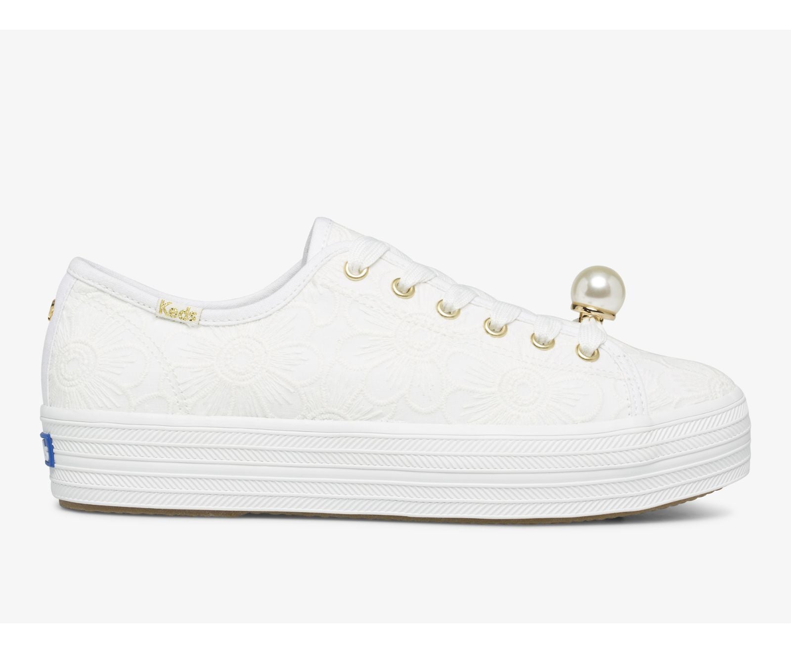 Keds | Keds x ksny Triple Kick Floral Eyelet Pearls